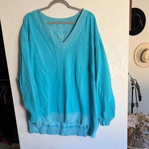 Aerie Turquoise Knit Sweater